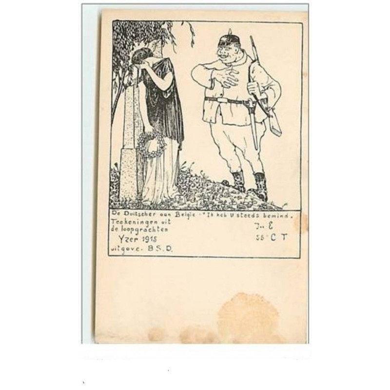 n°6014 - Guillaume II - De Duitscher aan Belgie Yzer1915