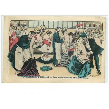n°6027 - Xavier Sager - Consultations à l'Hôpital - femmes nues
