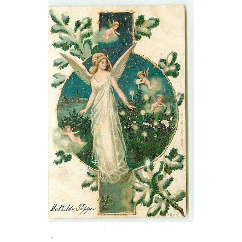 n°6049 - Noël - Ange gardien et angelots