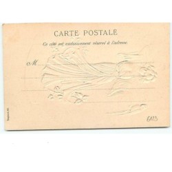 n°6123 - Carte Gaufrée - Style Kirchner - Femme avec un perroquet