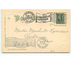 n°6136 - Carte Gaufrée - To my Valentine - Couple d'enfants