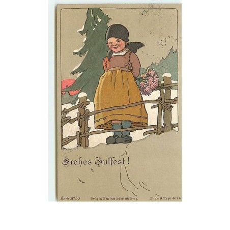 n°6140 - Frohes Julfest ! - Jeune Fille