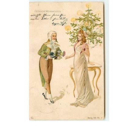 n°6176 - Fröhliche Weihnachten - Couple et sapin