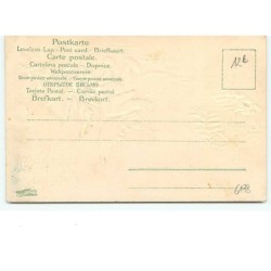 n°6178 - Carte Gaufrée - Fröhliche Weihnachten - Nain - Lutin avec un sapin