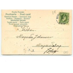 n°6185 - Carte Gaufrée - God Jul - Ange jouant du violon