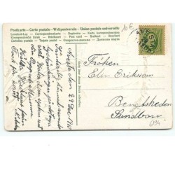 n°6194 - Carte Gaufrée - Godt Nytt Ar - Lutins nains - pièces d'or