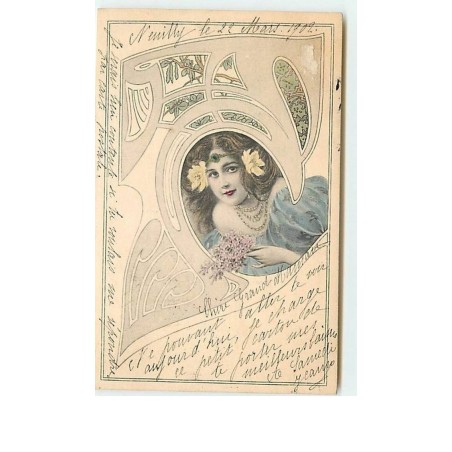 n°6218 - Art Nouveau - Femme - MM Vienne