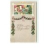 n°6226 - Carte Gaufrée - Fröhliche Weihnachten - Enfant dormant avec sa poupée