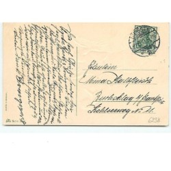 n°6238 - Carte Gaufrée - Gesegnete Weihnachten - Ange et angelot sonnant une cloche