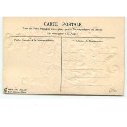 n°6250 - Carte Gaufrée - Sainte Catherine - cochon