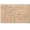 n°6258 - Carte Brodée avec pochette saumon - Fleurs bleues