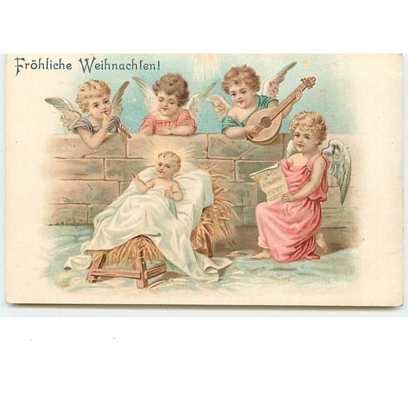 n°6278 - Fröhliche Weihnachten - Nativité - Angelots