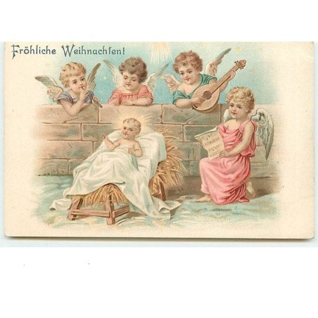 n°6278 - Fröhliche Weihnachten - Nativité - Angelots