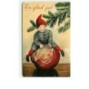 n°6284 - En glad jul - Enfant sur un fruit