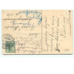 n°6288 - Carte Gaufrée - Viel Glück im neuen Jahr - Enfant vidant un wagon de pièces d'or - train