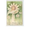 n°629 - Carte Gaufrée - Ange sur décor floral
