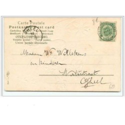n°629 - Carte Gaufrée - Ange sur décor floral