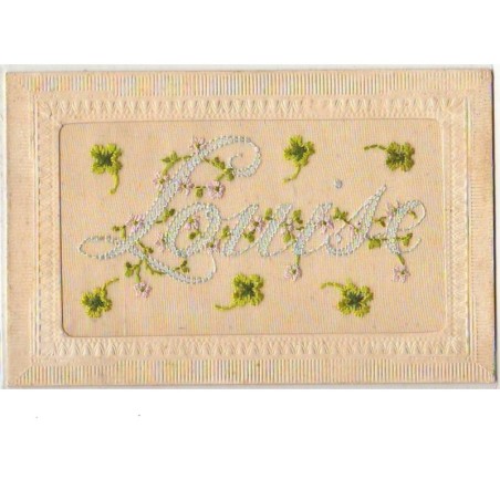 n°6306 - Carte Brodée - Prénom : Louise