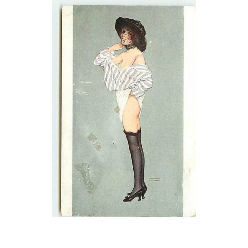 n°6314 - Art Nouveau - Raphaël Kirchner - Femme - La première voilette