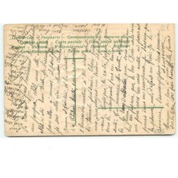 n°6325 - Carte Gaufrée - Joyeux Noël - Ange gardien écoutant un garçon jouant de la trompette