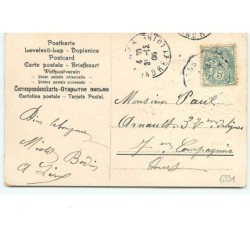 n°6331 - Carte Gaufrée - Bonne et heureuse année - Enfant avec une carte postale