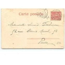 n°6376 - Carte Gaufrée - Joyeux Noël - Nain, lutin offrant à boire à la lune