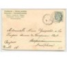 n°639 - Carte Gaufrée - Garçon avec du Muguet