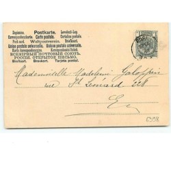 n°6398 - Femme avec un bonhomme de neige humanisé