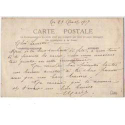 n°6410 - Carte Brodée - Bonne Fête - Rose