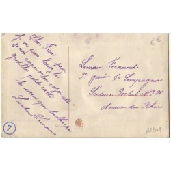 n°12301 - Carte Brodée - Anniversaire - Fleurs