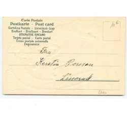 n°6440 - Carte Gaufrée - Godt Nytt Ar - Fillette, elfe - 1er Janvier