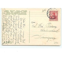 n°6530 - Carte Gaufrée - Prosit Neujahr - Enfants trinquant sur une horloge - Flatscher