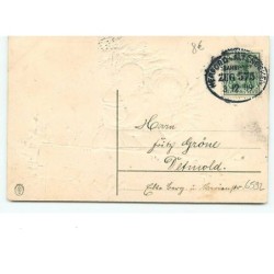 n°6592 - Carte Gaufrée - Fröhliches Neujahr - Enfants avec un sapin