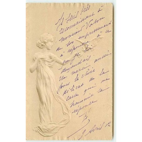 n°12317 - MM Vienne - Silhouette d'une jeune femme - Style Kirchner
