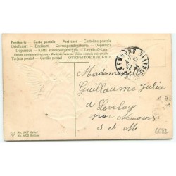 n°6682 - Carte Gaufrée - Joyeux Noël - Deux anges priant