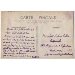 n°6707 - Carte Brodée - Bonne Année - Paysage hivernal - Fer à cheval
