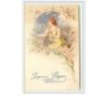 n°671 - Joyeuses Pâques - Femme et angelot