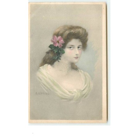 n°6720 - R. Kratki - Portrait de femme n°3