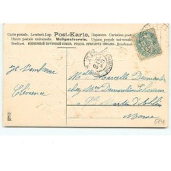 n°6731 - Carte Gaufrée - Heureuses Pâques - Fillette et poules