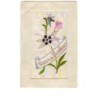 n°6755 - Carte Brodée - Voeux de Bonheur - Edelweiss