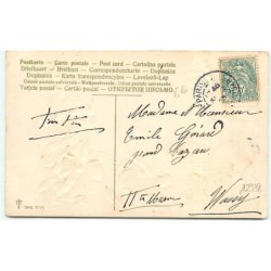 n°12338 - Carte Gaufrée - Souhaits Sincères - Coquelicots