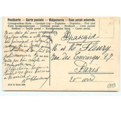 n°6789 - Couple autour d'un thermomètre 50 °- Carte russe