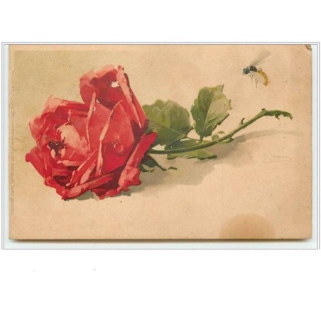 n°68 - Catharina Klein - Rose rouge et abeille