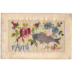 n°6804 - Carte Brodée - 1er...