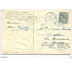 n°10206 - Carte Gaufrée - Amitié Sincère - Eventail