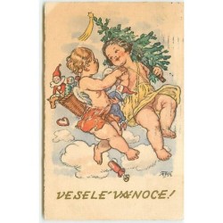 n°6847 - Anges apportant un...