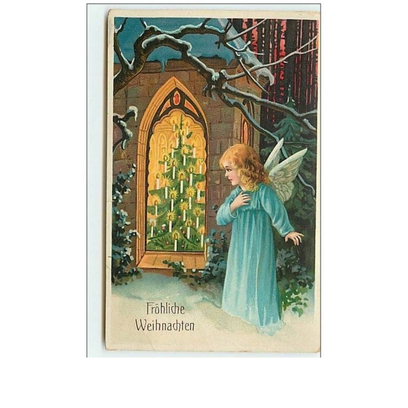 n°6892 - Frohliche Weihnachten - Ange et sapin