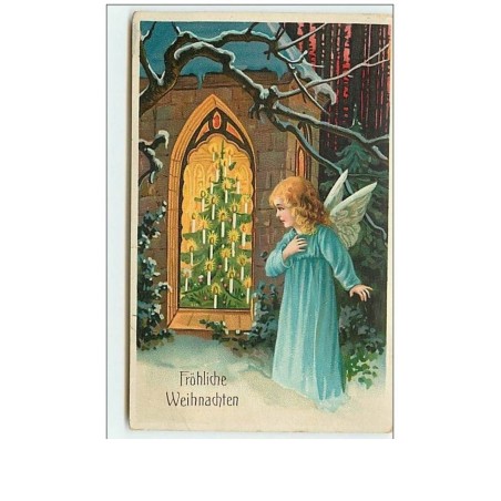 n°6892 - Frohliche Weihnachten - Ange et sapin