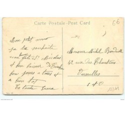 n°12341 - Hannes Petersen - Vive Saint-Nicolas - Enfants sortant d'une voiture sous la neige