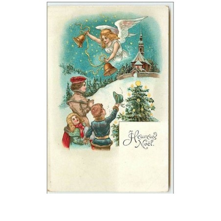 n°6929 - Fantaisie - Heureux Noël - Ange sonnant des cloches